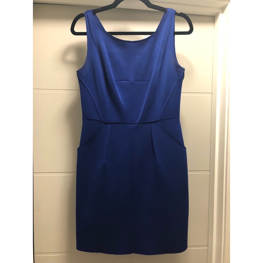 Milly seamed detail shift dress with pockets